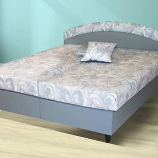 Čalúnená posteľ Corveta 180x200, šedá, vrátane matracov a úp